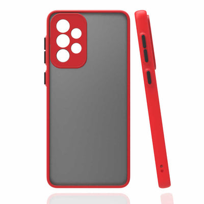 Galaxy A72 Kılıf Zore Hux Kapak Kırmızı