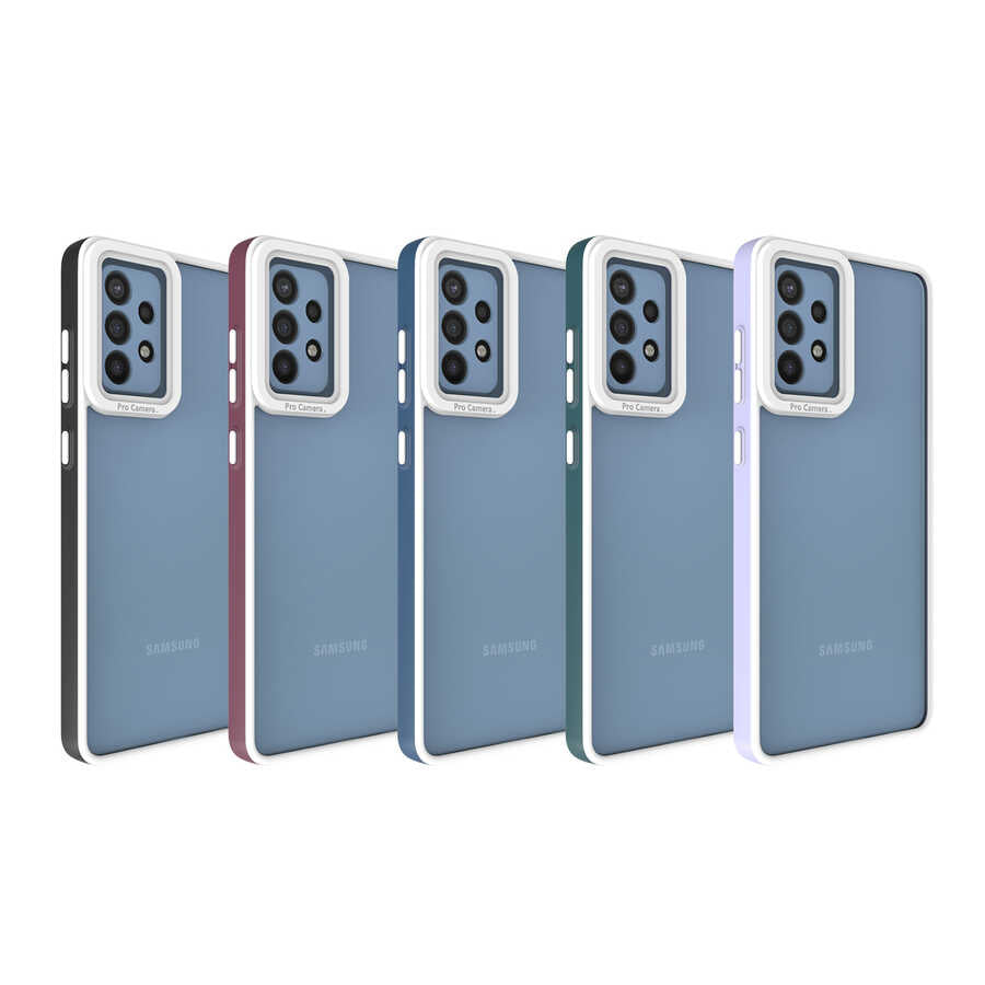 Galaxy A72 Kılıf Zore Mima Kapak Siyah