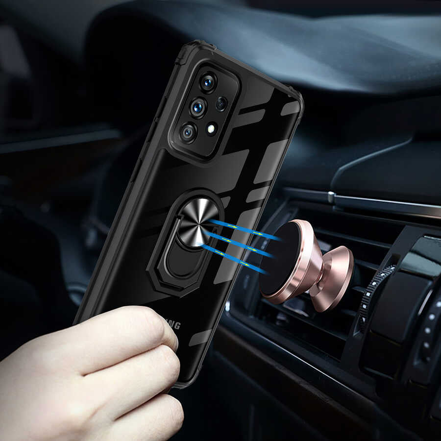 Galaxy A72 Kılıf Zore Mola Kapak Siyah