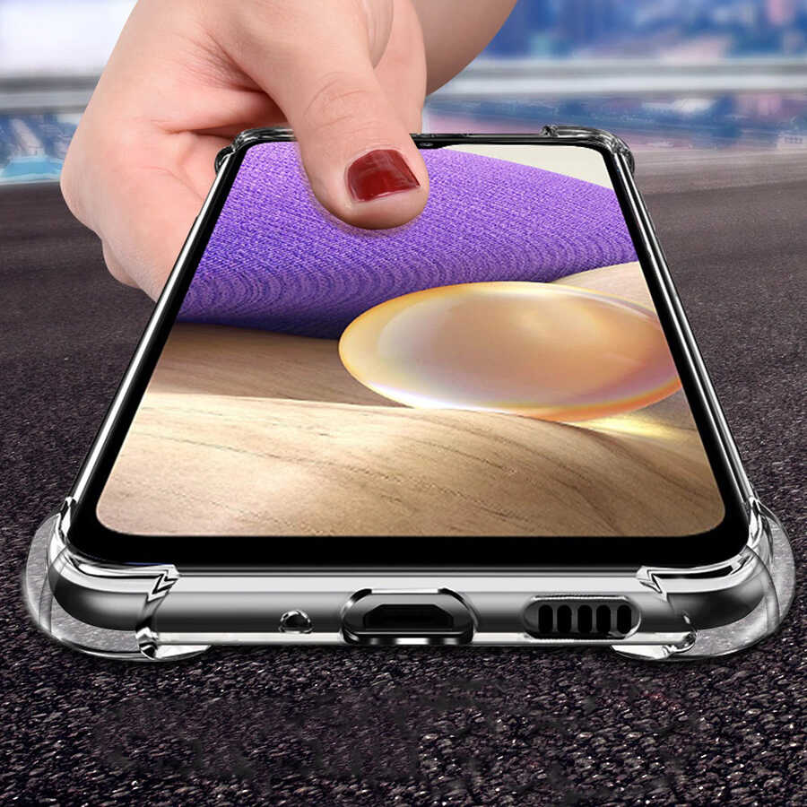 Galaxy A72 Kılıf Zore Nitro Anti Shock Silikon Renksiz