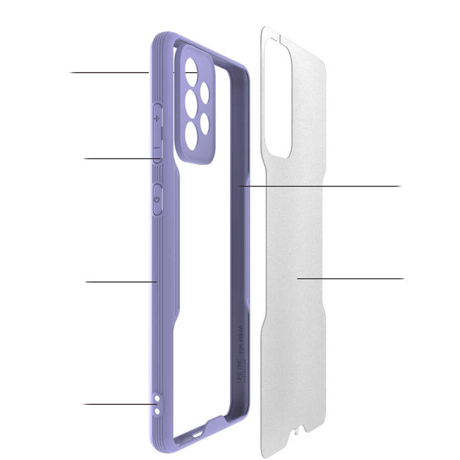 Galaxy A72 Kılıf Zore Parfe Kapak Sarı