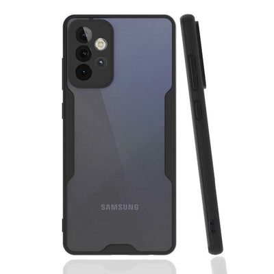 Galaxy A72 Kılıf Zore Parfe Kapak Siyah