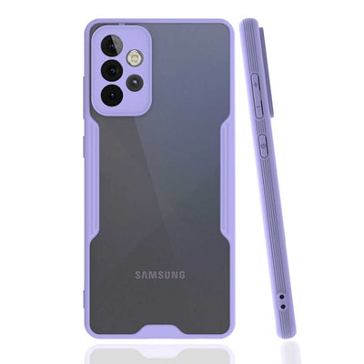 Galaxy A72 Kılıf Zore Parfe Kapak Mor