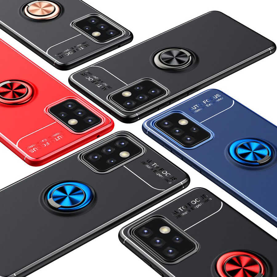 Galaxy A72 Kılıf Zore Ravel Silikon Kapak Mavi