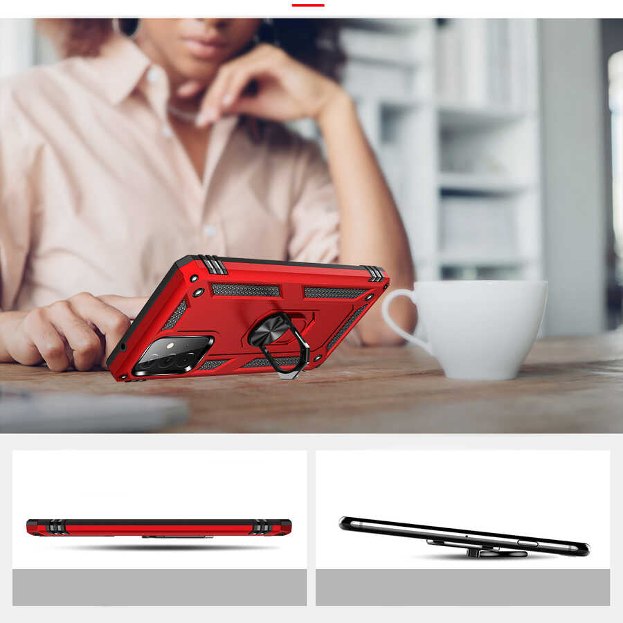 Galaxy A72 Kılıf Zore Vega Kapak Gold