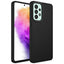 Galaxy A73 Kılıf Metal Çerçeve ve Buton Tasarımlı Silikon Zore Luna Kapak