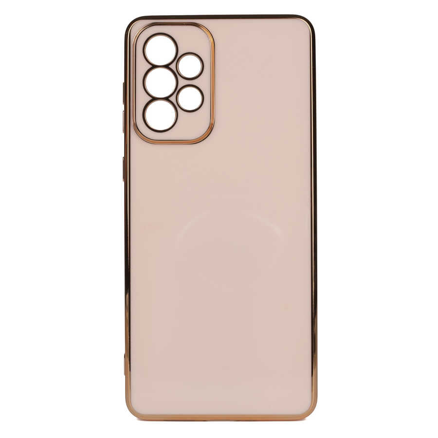 Galaxy A73 Kılıf Zore Bark Kapak Rose Gold