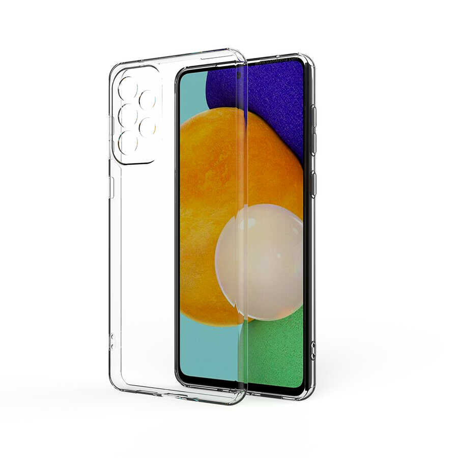 Galaxy A73 Kılıf Zore Kamera Korumalı Süper Silikon Kapak Renksiz