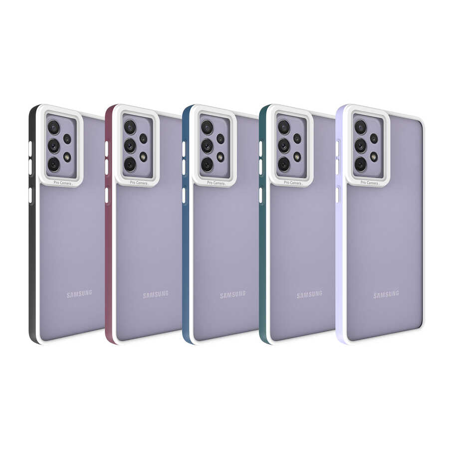 Galaxy A73 Kılıf Zore Mima Kapak Mürdüm