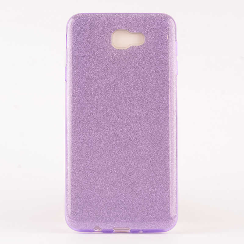 Galaxy A8 2016 Kılıf Zore Shining Silikon Mor