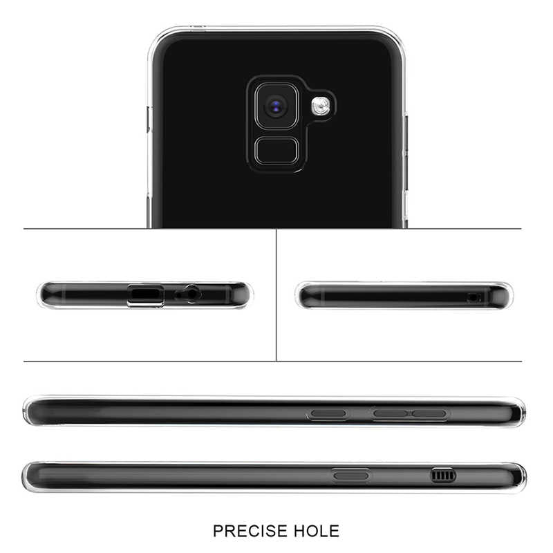 Galaxy A8 2018 Kılıf Zore Süper Silikon Kapak Renksiz