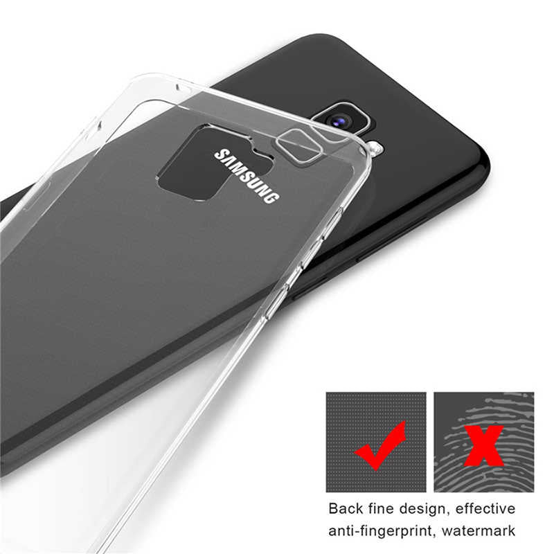 Galaxy A8 2018 Kılıf Zore Süper Silikon Kapak Renksiz