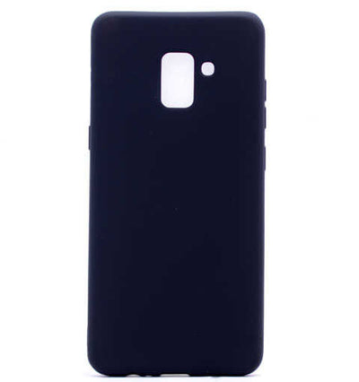 Galaxy A8 2018 Kılıf Zore Premier Silikon Kapak Siyah