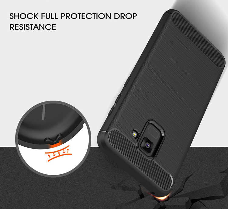 Galaxy A8 2018 Kılıf Zore Room Silikon Kapak Lacivert