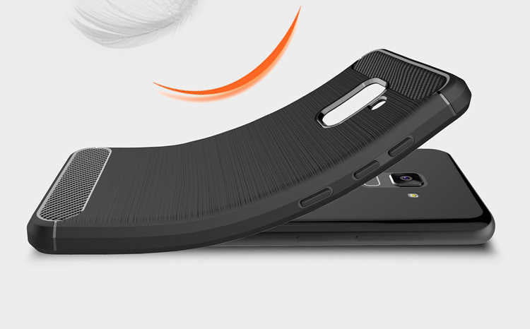 Galaxy A8 2018 Kılıf Zore Room Silikon Kapak Siyah