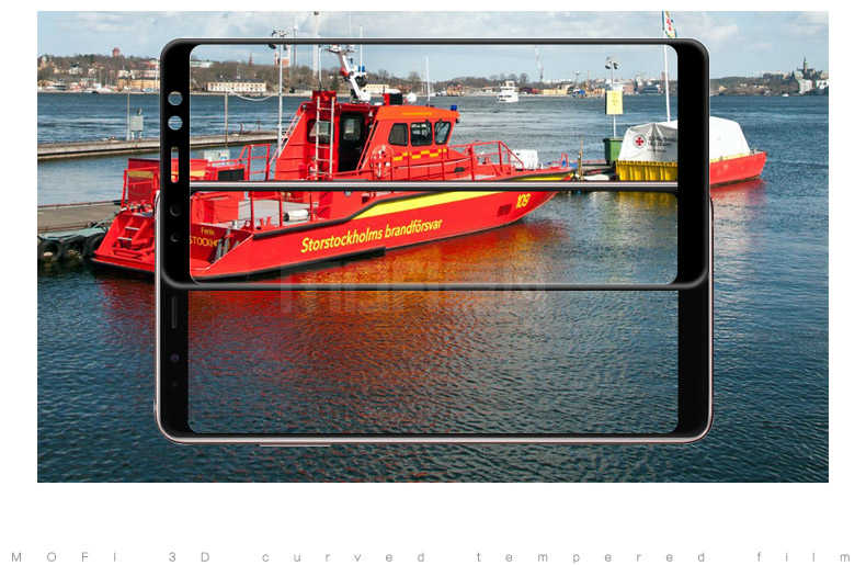 Galaxy A8 Plus 2018 Zore Ekranı Tam Kaplayan Düz Cam Koruyucu Siyah