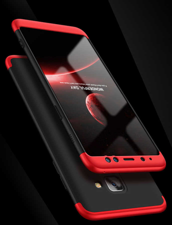 Galaxy A8 Plus 2018 Kılıf Zore Ays Kapak Siyah