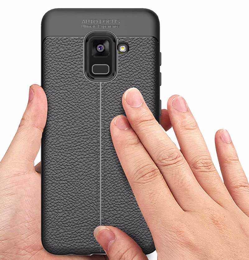 Galaxy A8 Plus 2018 Kılıf Zore Niss Silikon Kapak Kırmızı