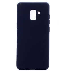 Galaxy A8 Plus 2018 Kılıf Zore Premier Silikon Kapak Siyah