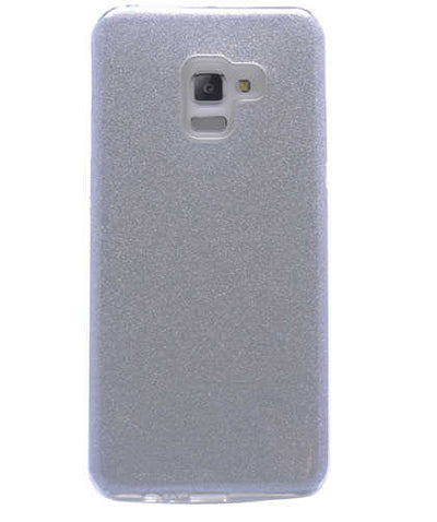 Galaxy A8 Plus 2018 Kılıf Zore Shining Silikon Gri