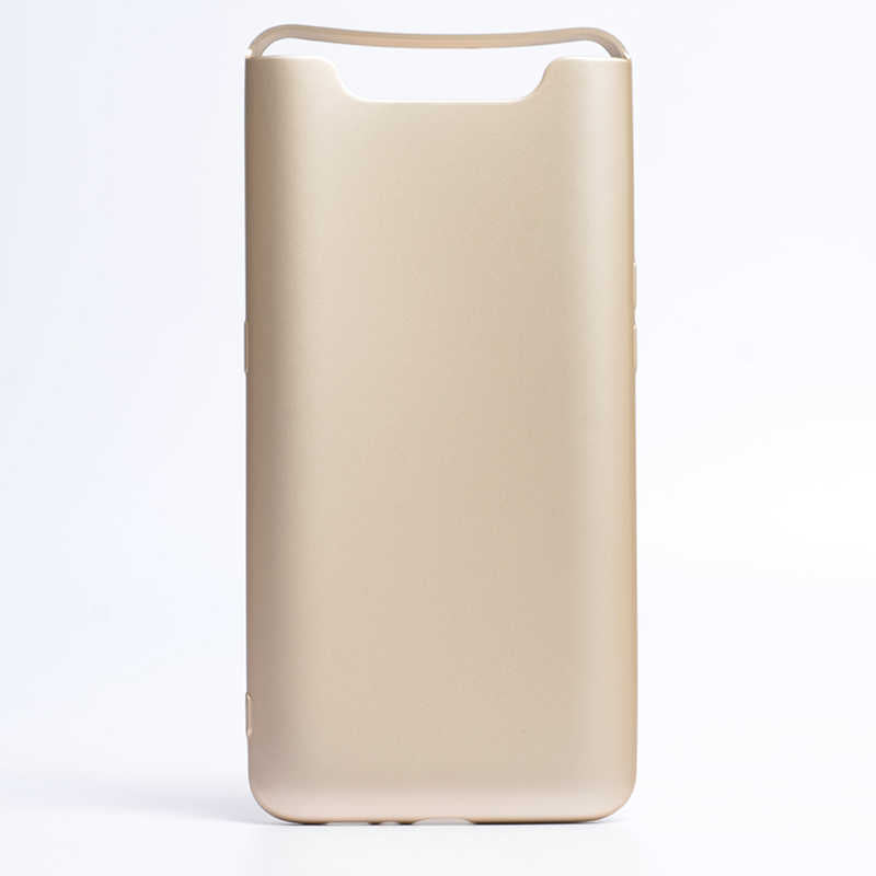 Galaxy A80 Kılıf Zore Premier Silikon Kapak Gold