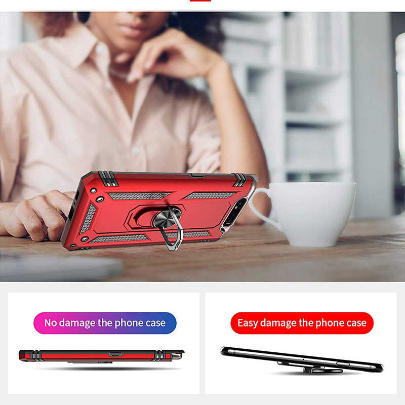 Galaxy A80 Kılıf Zore Vega Kapak Rose Gold