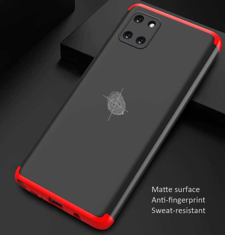 Galaxy A81 (Note 10 Lite) Kılıf Zore Ays Kapak Siyah-Gri