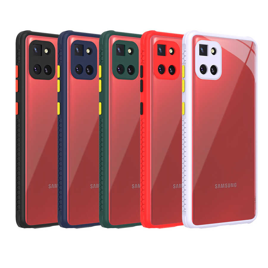 Galaxy A81 (Note 10 Lite) Kılıf Zore Kaff Kapak Siyah