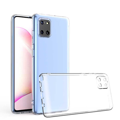 Galaxy A81 (Note 10 Lite) Kılıf Zore Kamera Korumalı Süper Silikon Kapak Renksiz