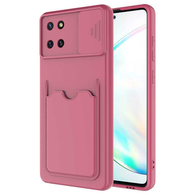 Galaxy A81 (Note 10 Lite) Kılıf Zore Kartix Kapak Koyu Mor