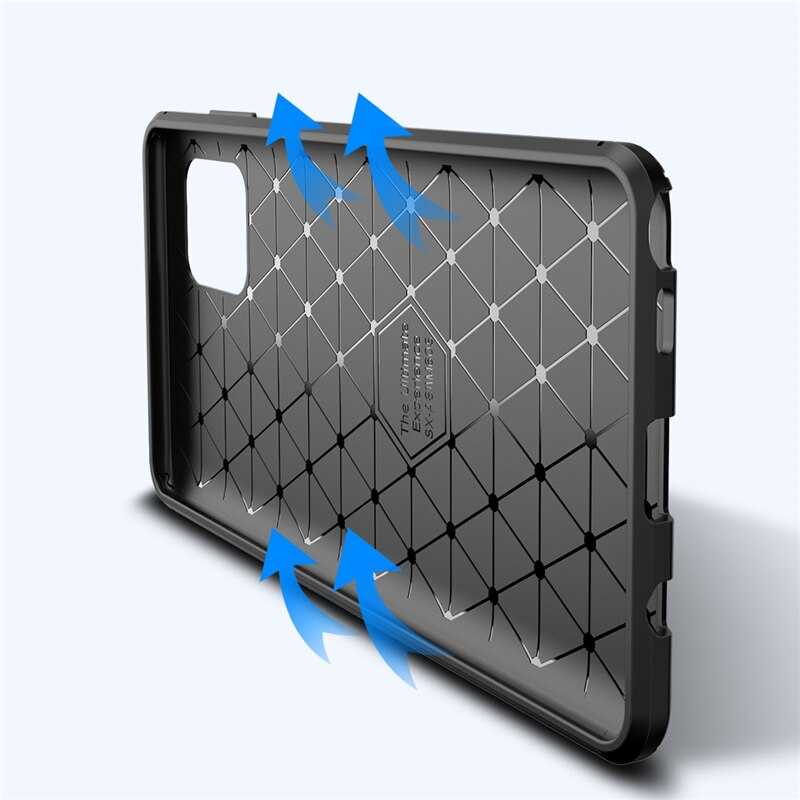 Galaxy A81 (Note 10 Lite) Kılıf Zore Negro Silikon Kapak Lacivert