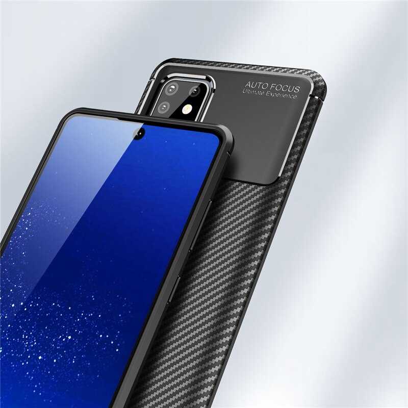 Galaxy A81 (Note 10 Lite) Kılıf Zore Negro Silikon Kapak Kahverengi