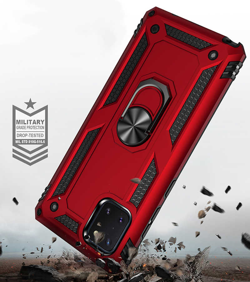 Galaxy A81 (Note 10 Lite) Kılıf Zore Vega Kapak Gri