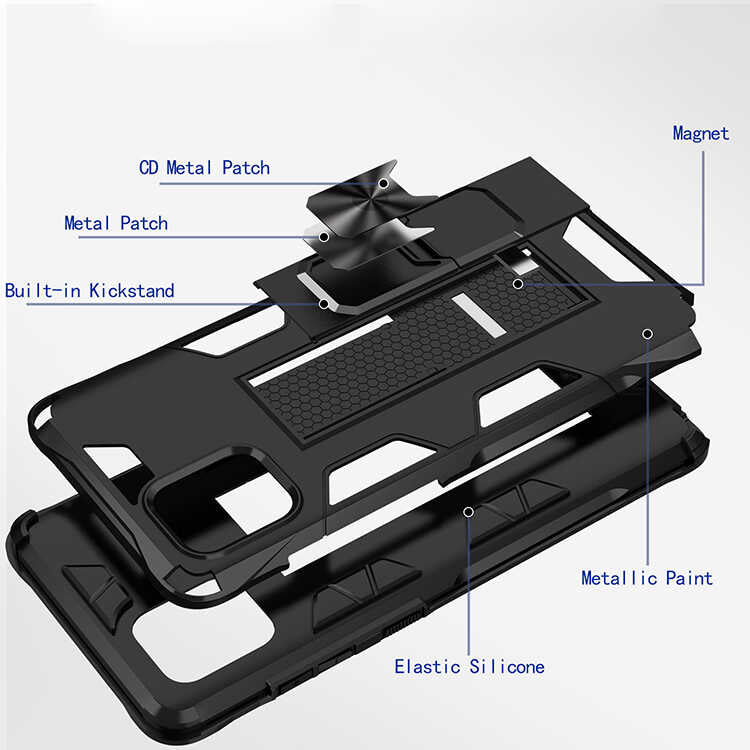 Galaxy A81 (Note 10 Lite) Kılıf Zore Volve Kapak Lacivert