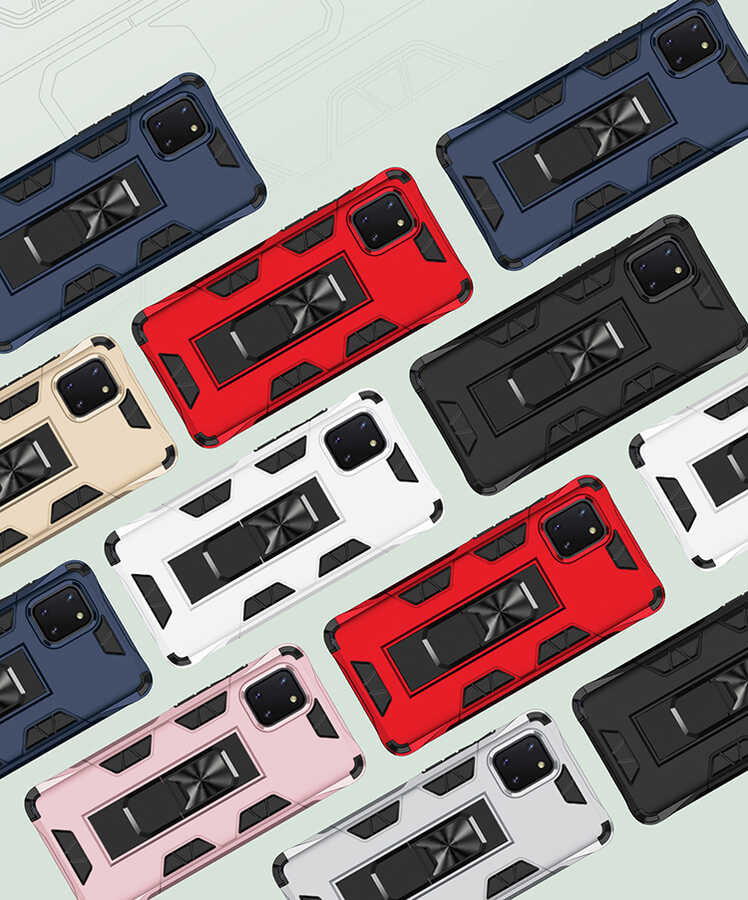 Galaxy A81 (Note 10 Lite) Kılıf Zore Volve Kapak Gri