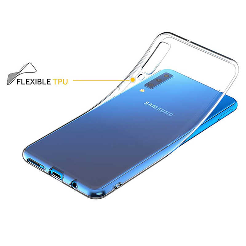 Galaxy A9 2018 Kılıf Zore Süper Silikon Kapak Renksiz