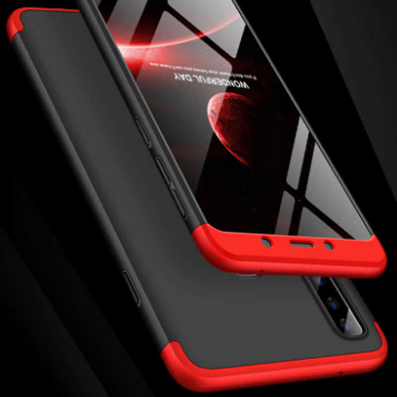 Galaxy A9 2018 Kılıf Zore Ays Kapak Kırmızı