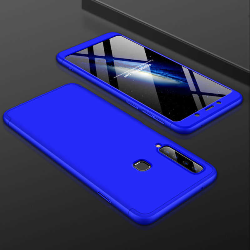 Galaxy A9 2018 Kılıf Zore Ays Kapak Mavi