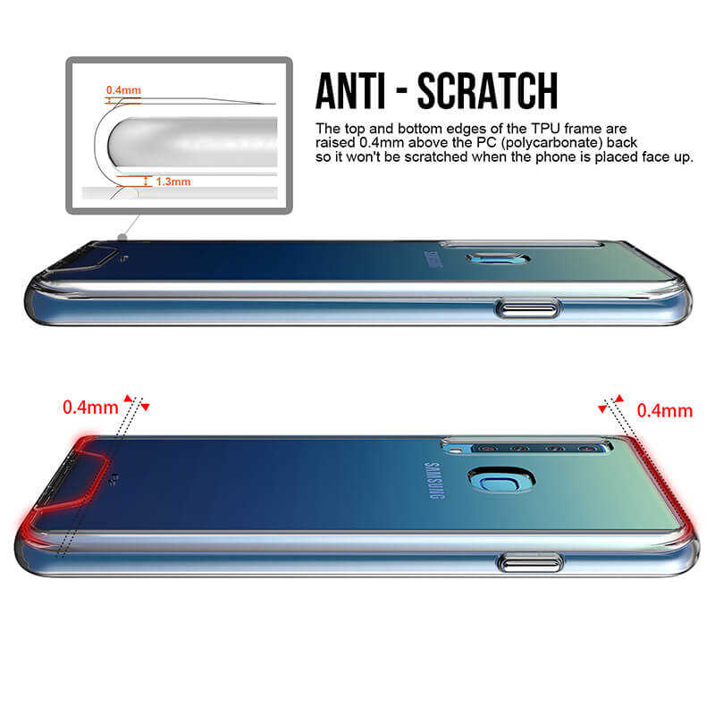 Galaxy A9 2018 Kılıf Zore Gard Silikon Renksiz