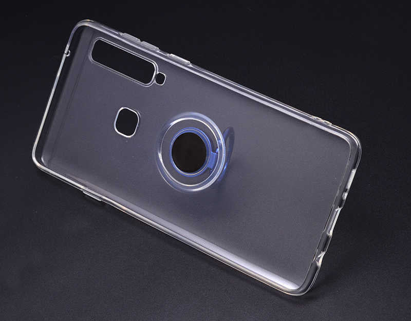 Galaxy A9 2018 Kılıf Zore Les Silikon Gri