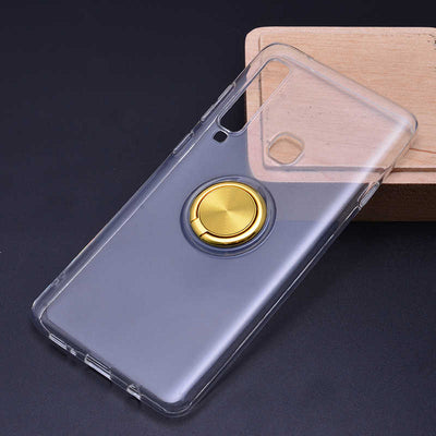 Galaxy A9 2018 Kılıf Zore Les Silikon Gold