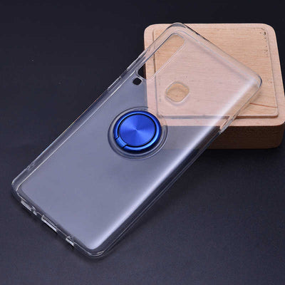 Galaxy A9 2018 Kılıf Zore Les Silikon Mavi