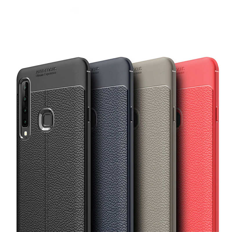 Galaxy A9 2018 Kılıf Zore Niss Silikon Kapak Kırmızı