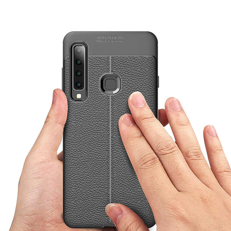 Galaxy A9 2018 Kılıf Zore Niss Silikon Kapak Kırmızı