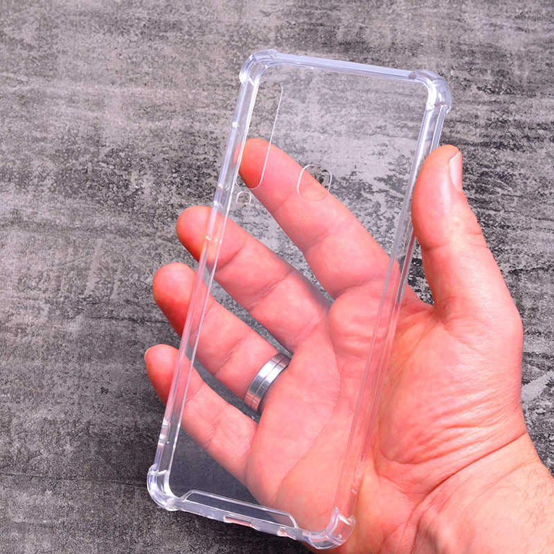 Galaxy A9 2018 Kılıf Zore Nitro Anti Shock Silikon Renksiz