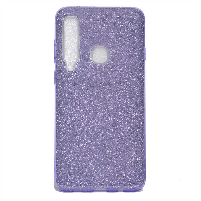 Galaxy A9 2018 Kılıf Zore Shining Silikon Mor