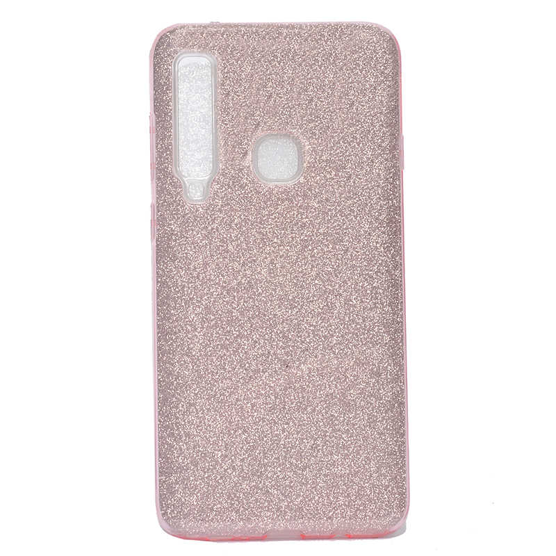 Galaxy A9 2018 Kılıf Zore Shining Silikon Pembe