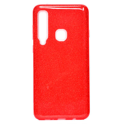 Galaxy A9 2018 Kılıf Zore Shining Silikon Kırmızı