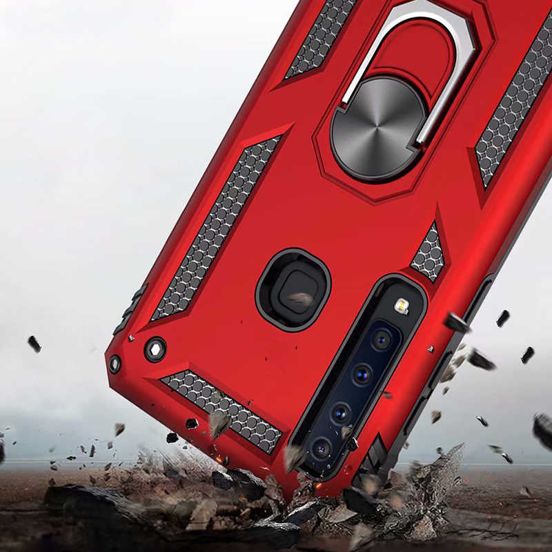 Galaxy A9 2018 Kılıf Zore Vega Kapak Kırmızı