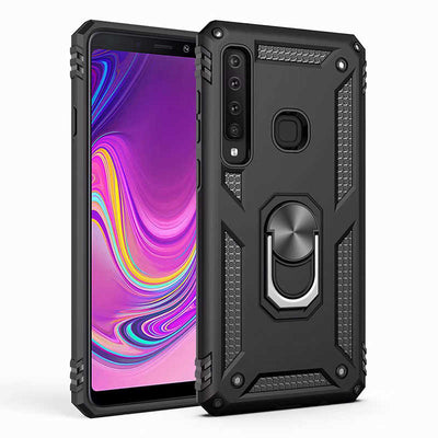 Galaxy A9 2018 Kılıf Zore Vega Kapak Siyah